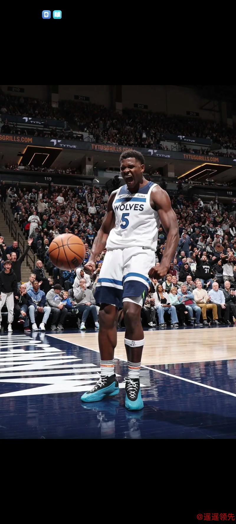 NBA-爱德华兹生涯1万分米切尔30+7 森林狼胜骑士