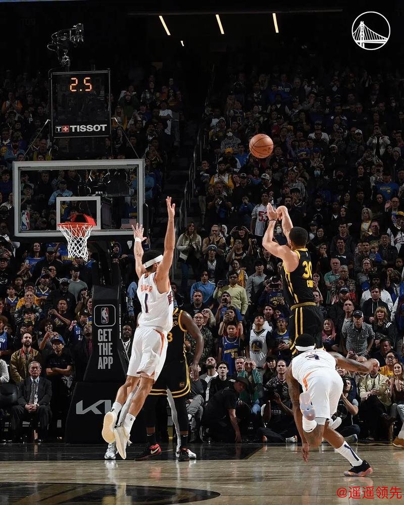 库里全场三分15中8空砍38分，其余勇士球员三分仅30中7