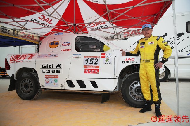 江淮皮卡车队派出老将黄威誌参加2024年环塔拉力赛